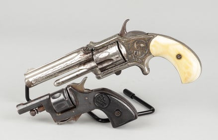 HENRY DERINGER ENGRAVED 32 CALIBER POCKET REVOLVER