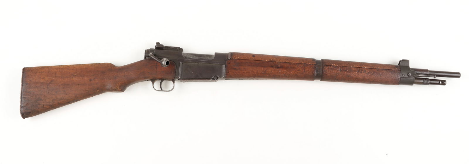 RARE MAS-36 LG48 FRENCH BOLT-ACTION RIFLE: Rare Mas-36 LG-48 bolt-action rifle, chambered in 7.5mm French. Marked on the left side of the receiver 'MAS MLE 1936 - FG99904.' Serial number marked on the side of the receiver, the back of the stoc