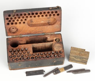 WWI DOG TAG STAMPING KIT FOR THE 74TH INFANTRY