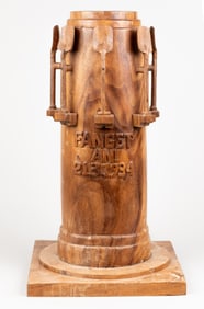 1934 NAZI REICHSAUTOBAHN CONSTRUCTION MONUMENT WOOD SCULPTURE