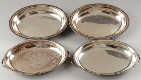 4 WWII SOUTH AFRICAN ENGINEER CORPS SERVING TRAYS