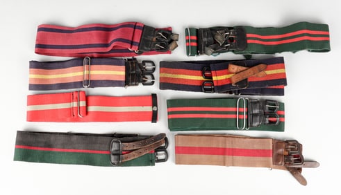 8 VINTAGE RHODESIAN STABLE BELTS