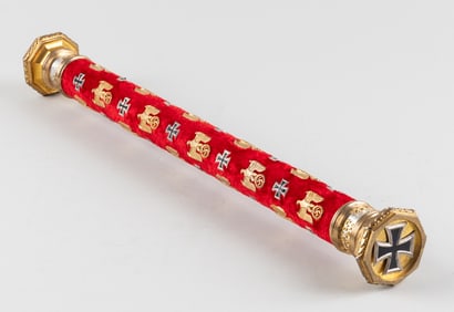 ERWIN ROMMEL FIELD MARSHAL BATON DISPLAY