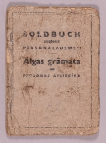 WWII LATVIAN WAFFEN-SS VOLUNTEER MULTILINGUAL SOLDBUCH