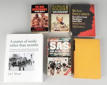 6 VINTAGE BRITISH AND RHODESIAN BOOKS
