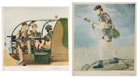 2 FRANCIS LATEGAN SIGNED PRINTS