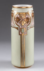 ANTIQUE ART DECO MORITZ ZDEKAUER PORCELAIN VASE
