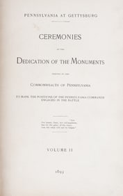 PENNSYLVANIA AT GETTYSBURG 2 VOL SET 1893