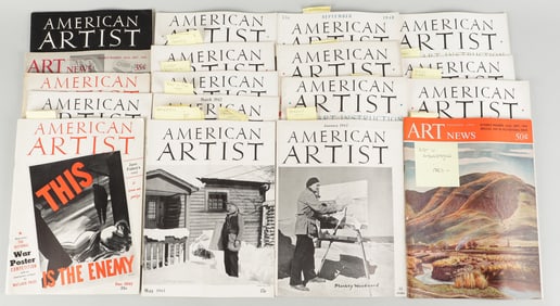 18 ART NEWS MAGAZINES FROM WWII