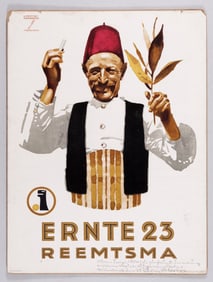 VINTAGE LUDWIG HOHLWEIN ERNTE CIGARETTE ADVERTISEMENT