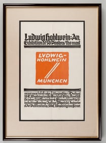 LUDWIG HOHLWEIN EXHIBITION POSTER