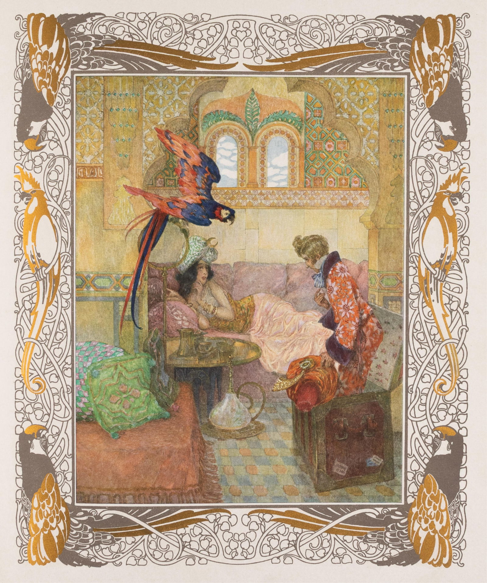 JOSEPH URBAN ANDERSEN KALENDER 1911 TWELVE FAIRY TALES: Twelve Fairy Tales [Zwoelf Maerchen] [Hans Christian] Andersen Kalender 1911. Lavishly illustrated in the Jugendstil style by Joseph Urban (1872-1933) and Heinrich Lefler (1863-1919), narrated by Hugo