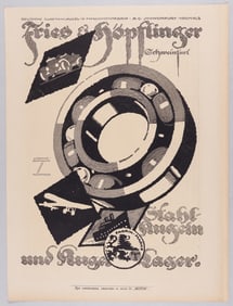17 ANTIQUE GERMAN AVIATION ADVERTISEMENTS