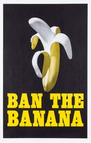 BAN THE BANANA HEADSHOP POSTER