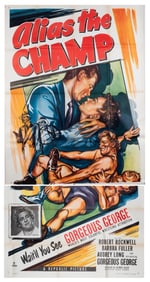 ALIAS THE CHAMP 3-SHEET MOVIE POSTER