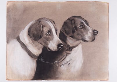 PASTEL PENCIL ARTWORK OF A DOG