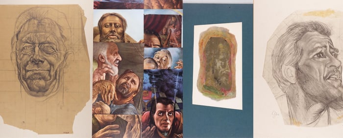 PRELIMINARY DRAWINGS AND PRINTS FROM GUY ROWE