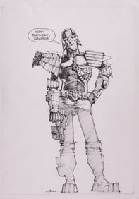 CAM KENNEDY ORIGINAL JUDGE DREDD ARTWORK