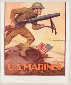 WWI U.S. MARINES RECRUITMENT POSTER