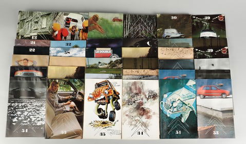39 VINTAGE CITROEN LE DOUBLE CHEVRON FRENCH MAGAZINES
