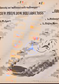 1955 MERCEDES BENZ HOLLAND RACE POSTER ANTON STANKOWSKI
