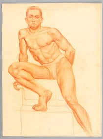 4 MALE AND FEMALE NUDE FIGURE STUDIES