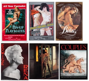 6 EROTIC POSTERS