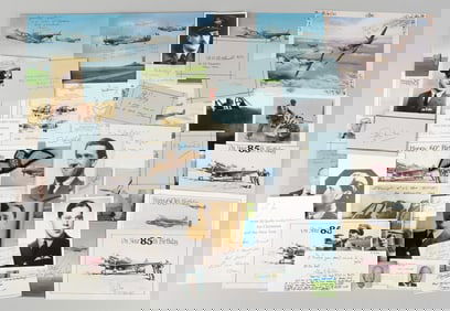 57 WWII BRITISH RAF AUTOGRAPHS