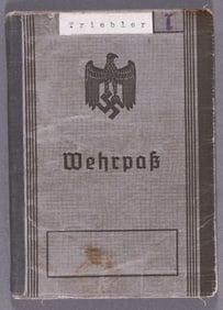WWII GERMAN LUFTWAFFE WEHRPASS