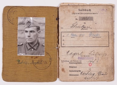WWII GERMAN SOLDBUCH [SLOVENIA ETHNIC GERMAN]