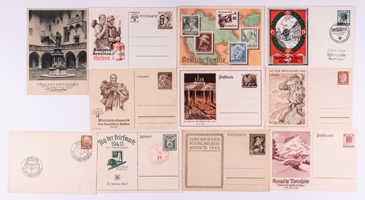 WWII GERMAN PATRIOTIC POSTCARDS (20)