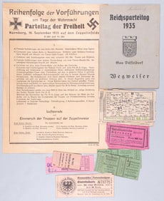 GERMAN NAZI PARTY RALLY EPHEMERA