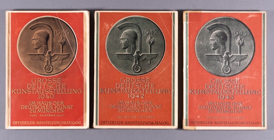 3 GREAT GERMAN ART EXHIBITION CATALOGS 1940 - 1942 - 1943