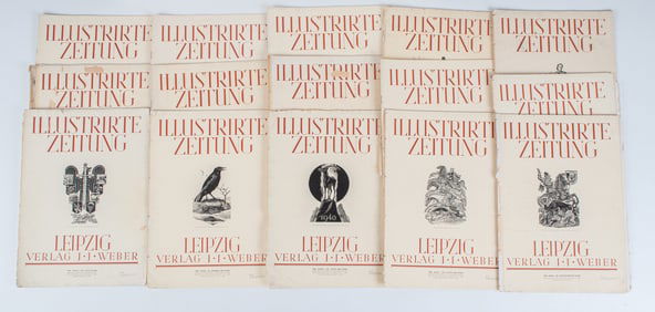 15 WWII GERMAN ILLUSTRIRTE ZEITUNG LEIPZIG MAGAZINES