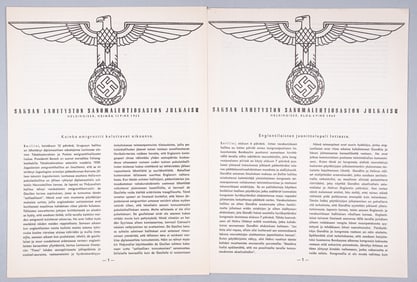 WWII GERMAN EMBASSY PROPAGANDA PAPERS (2)