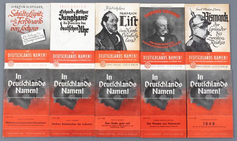 10 WWII GERMAN IN DEUTSCHLANDS NAMEN BOOKS