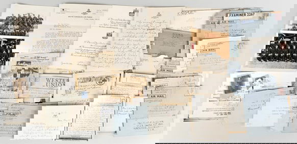 KIA AMERICAN ROYAL CANADIAN AIR FORCE AIRCREW LETTER GROUPING