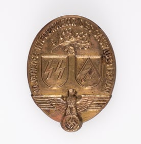 WWII GERMAN SS SA GAUTAGES BERLIN TINNIE