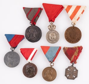 7 WWI AUSTRIAN MEDALS