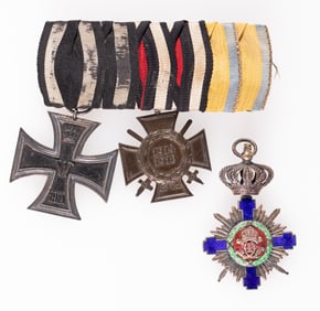WWI GERMAN MEDAL RIBBON BAR