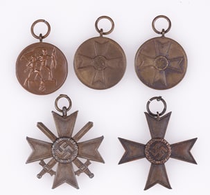 5 WWII GERMAN MEDALS