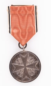 WWII ORDER OF THE GERMAN EAGLE MERIT MEDAL IN SILVER WITHOUT SWORDS