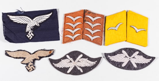 8 WWII GERMAN LUFTWAFFE INSIGNIA