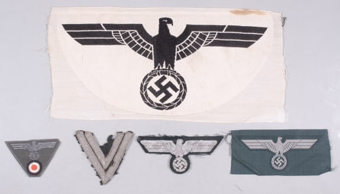 5 WWII GERMAN WEHRMACHT INSIGNIA