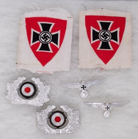 6 WWII GERMAN VETERAN INSIGNIA