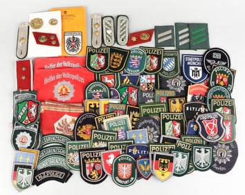 80+ VINTAGE GERMAN AND AUSTRIAN POLICE PATCHES
