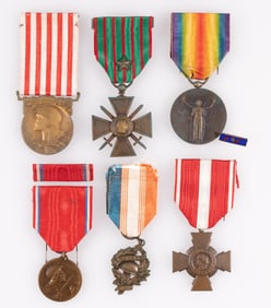 6 WWI FRENCH MEDALS