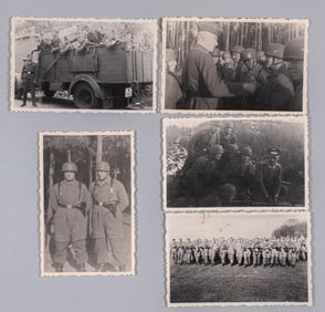 5 WWII GERMAN FALLSCHIRMJAGER TROOPER PHOTOGRAPHS