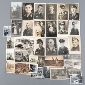 30 WWII WEHRMACHT SOLDIER PHOTOGRAPHS