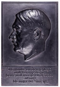 ADOLF HITLER PLAQUE